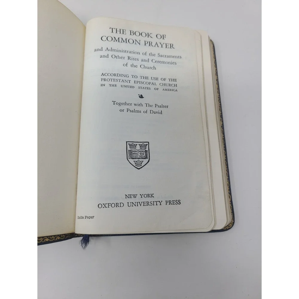 The Book of Common Prayer Oxford University Press 1952 Episcopal Church